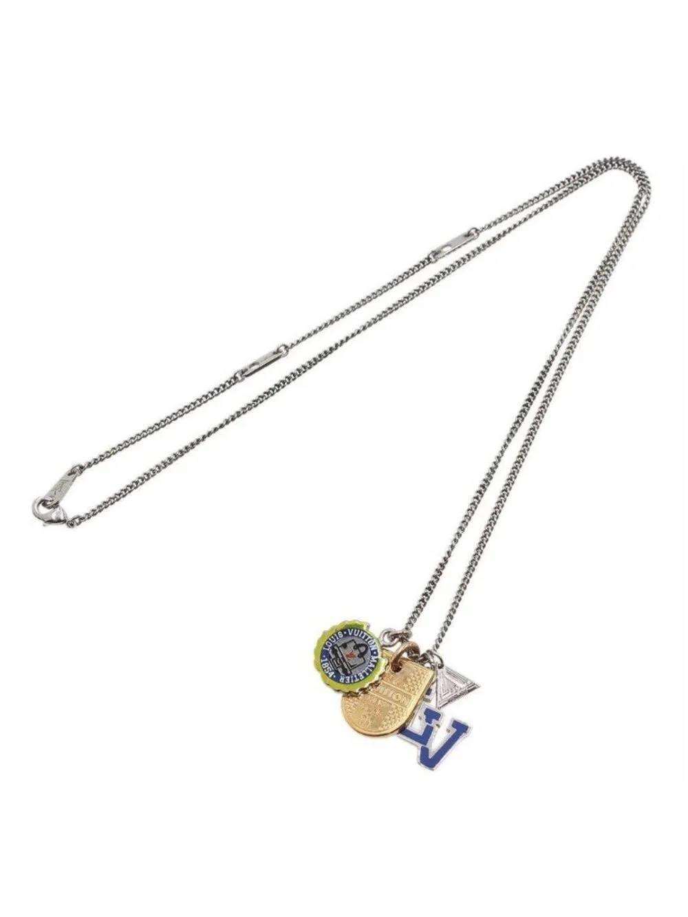 Louis Vuitton Collier Charms League Initial Necklace